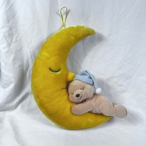 Vintage Canterbury Bear On Moon Childs Sleep Plush Toy Hanging Decor‎ 40cm 16in